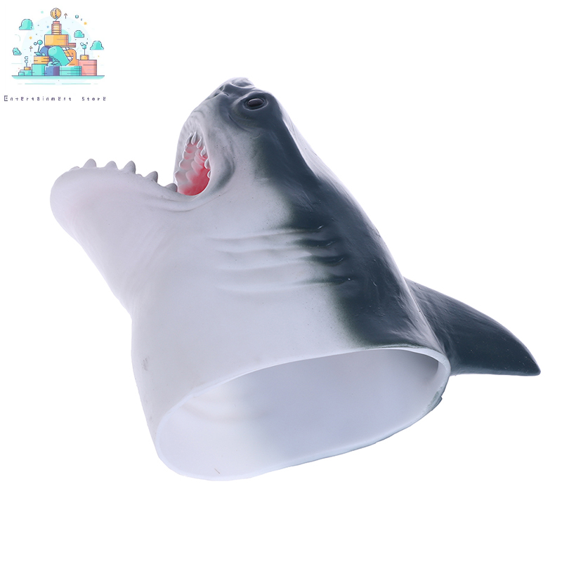 VON Găng tay hình cá mập đồ chơi con rối cầm tay Găng tay cá mập bằng cao su mềm đồ chơi tương tác