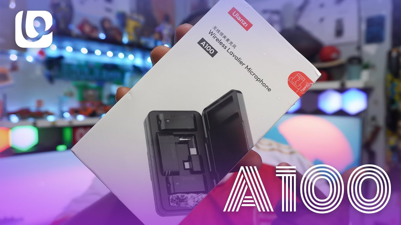 Ulanzi A100 Wireless Lavalier Mic – Perfect for Vlogging & Streaming.
