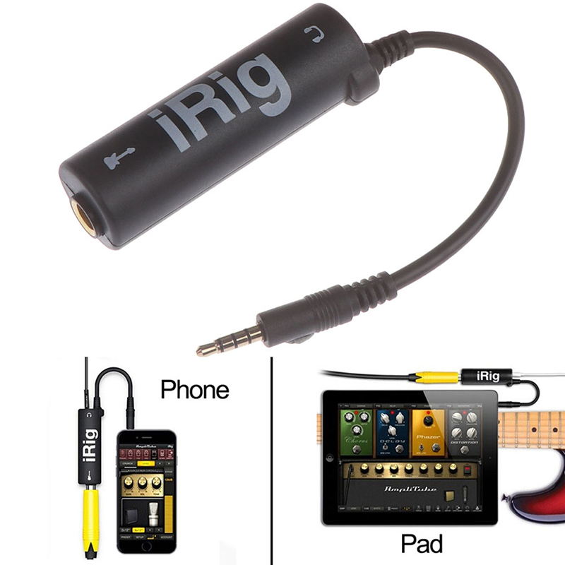 💖🎈🎈 1Pc Guitar Interface I-Rig Converter Replacement Guitar for Phone