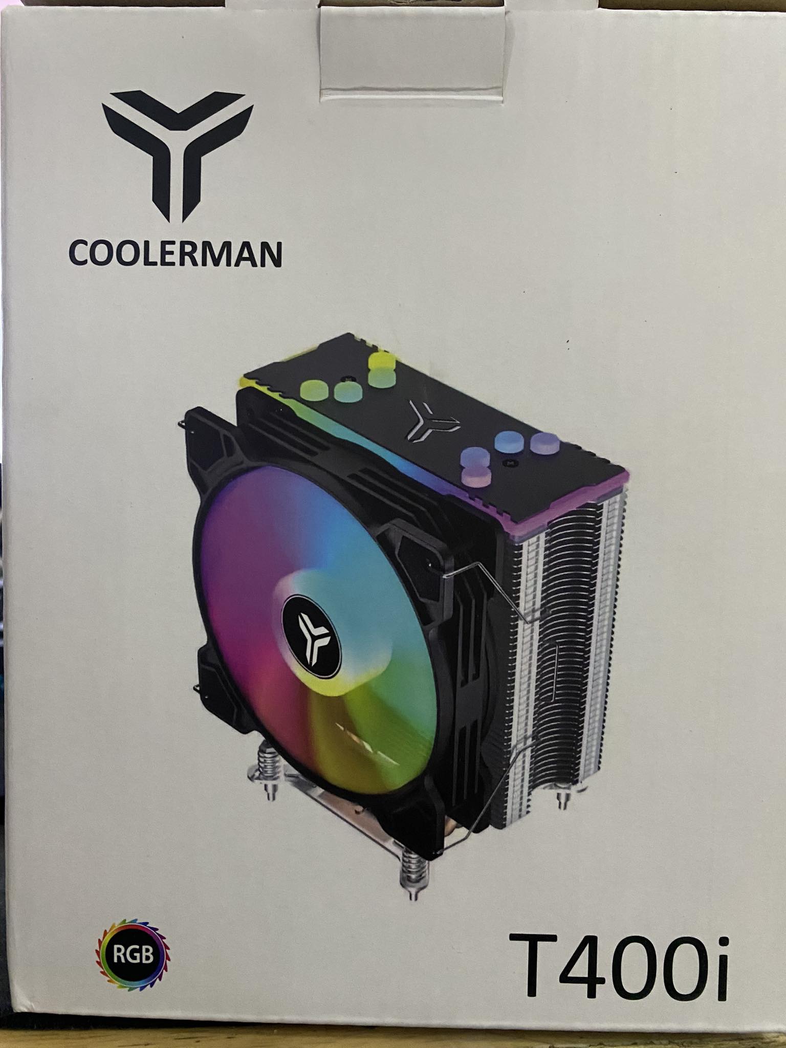 Tản khí CPU Coolerman T400i led RGB màu đen full socket