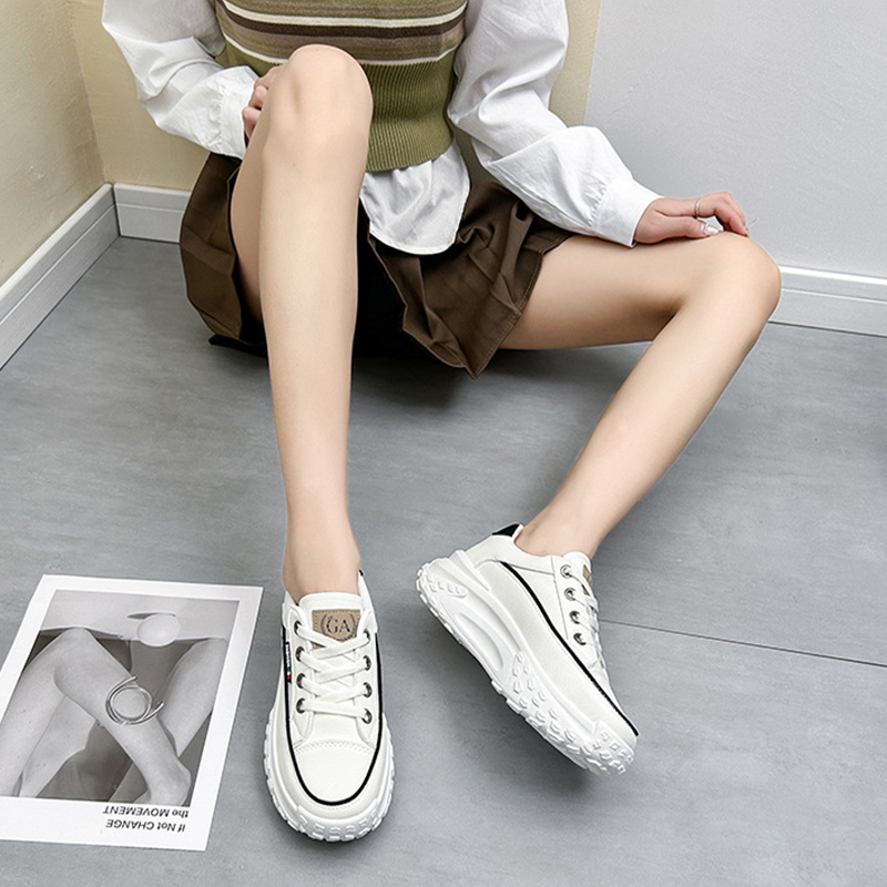 New Versatile Student Thick Sole Board Shoes Breathable Women's Shoes