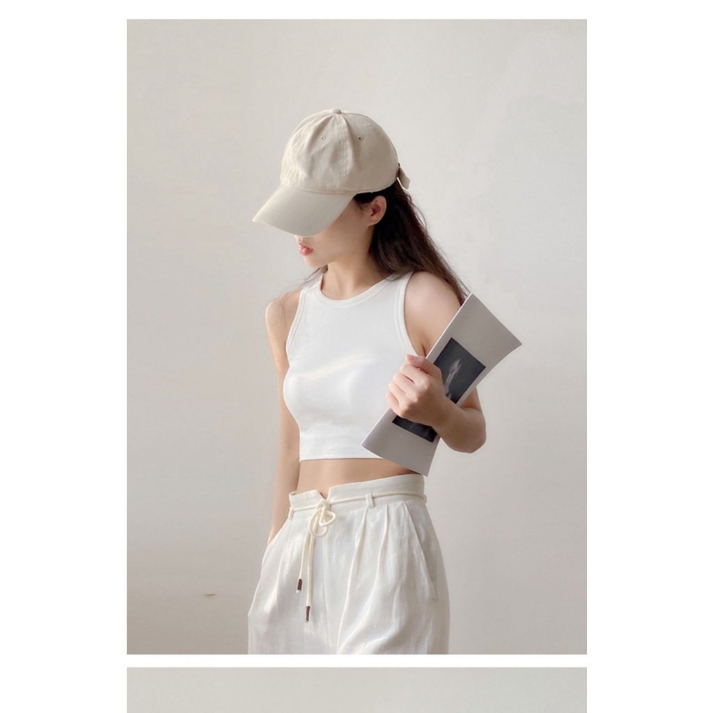 Áo CROPTOP ba lỗ nữ basic siêu mát