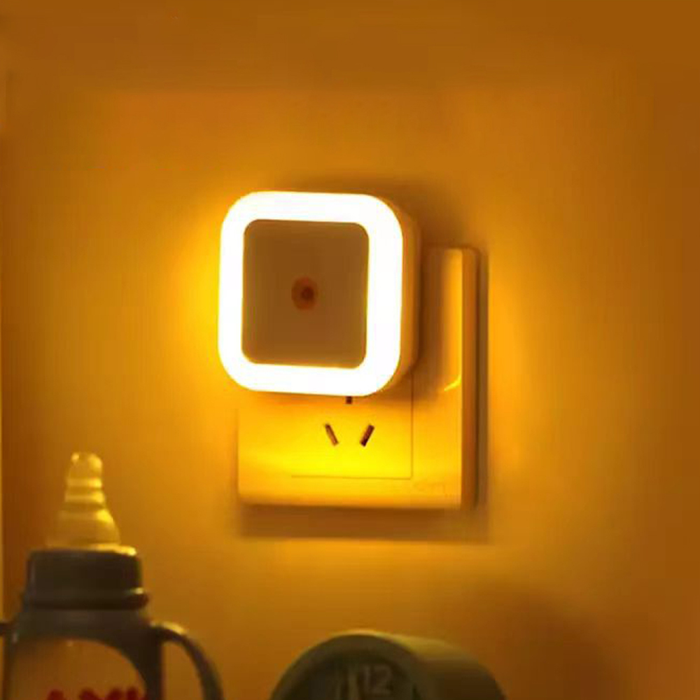 Led light plug-in induction bedroom bedside night light