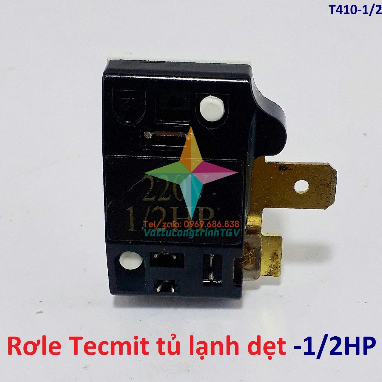 Role Tecmit block tủ lạnh dẹt 1/2HP-1/8HP