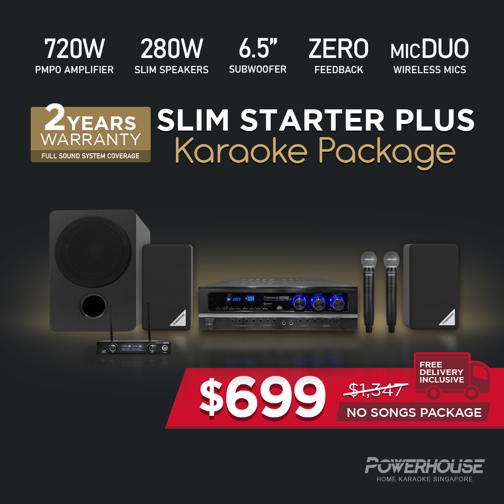 Sg Powerhouse Slimduo Starter Plus Karaoke System Set Lazada Singapore