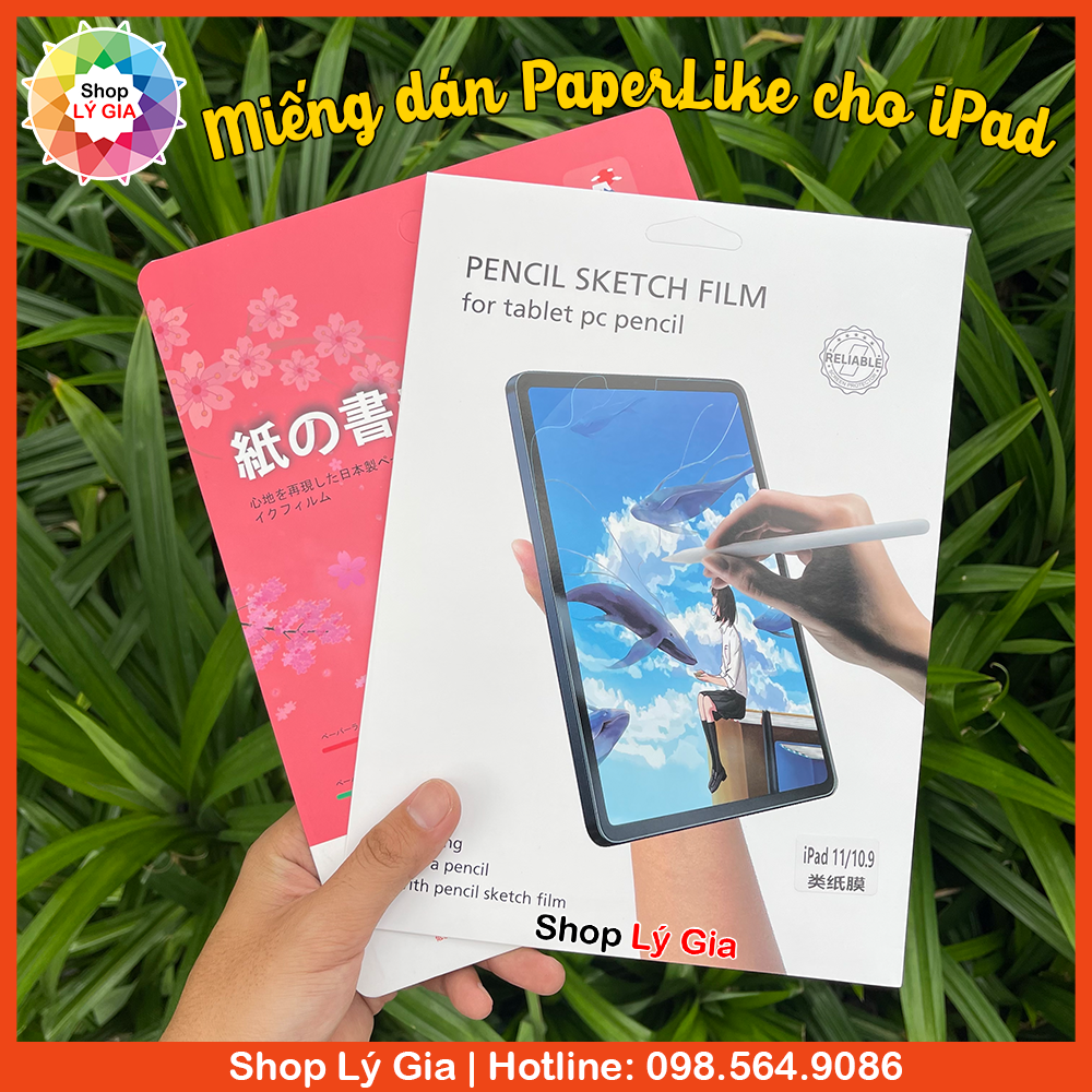 Miếng dán nhám PaperLike cho iPad Pro 11/12.9, Air 1/2/3/4, Mini 1/2/34/5/6, Gen 5/6/7/8/9/10