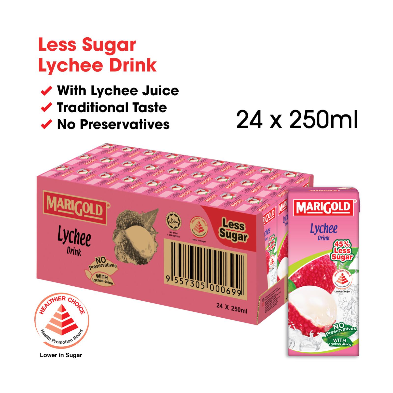 Marigold Lychee (Less Sugar) Packet Drink - Case | Lazada Singapore