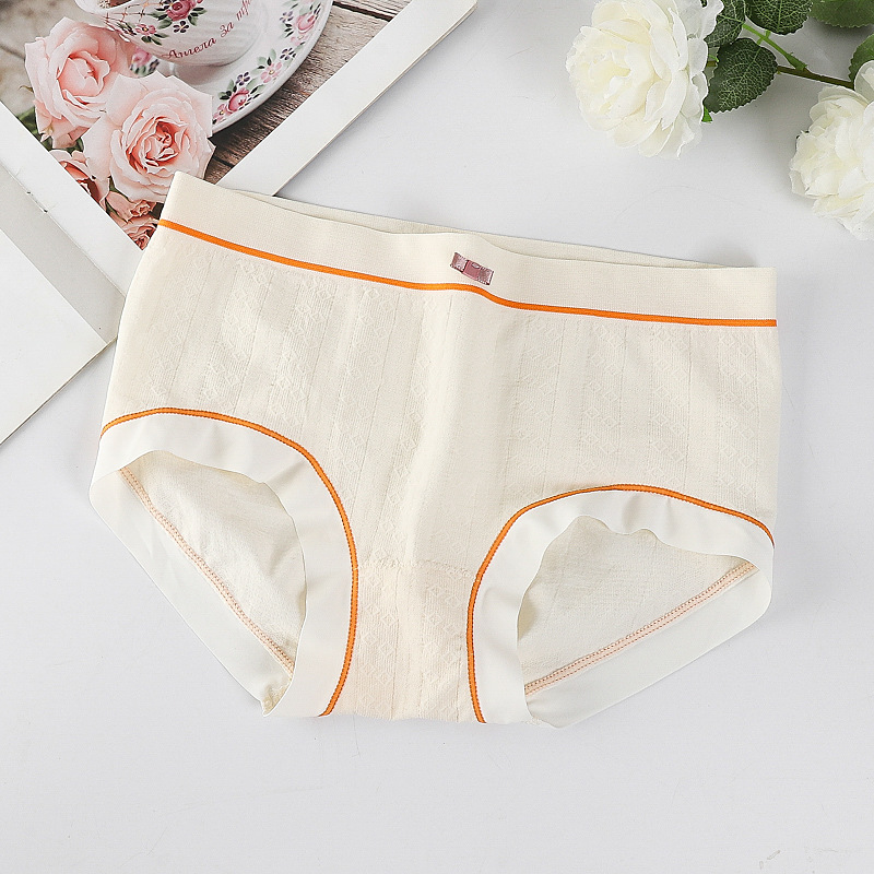 FallSweet Seamless Underwear for Woman Cotton Crotch Macaron Color Seamless Panties for Women Breathable Healthy Underwear