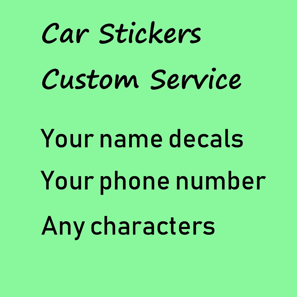 【Hottest Trends】Custom Sticker Your text Name Phone Number Email ...