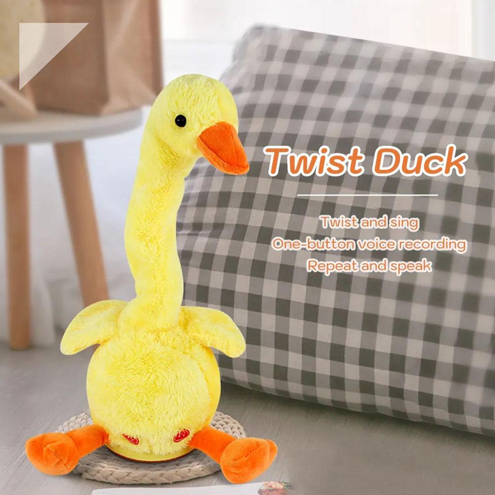 Dancing Duck Electron Plush Toy Soft Plush Doll Babies Duck Sing And Dance Voice Interactiv