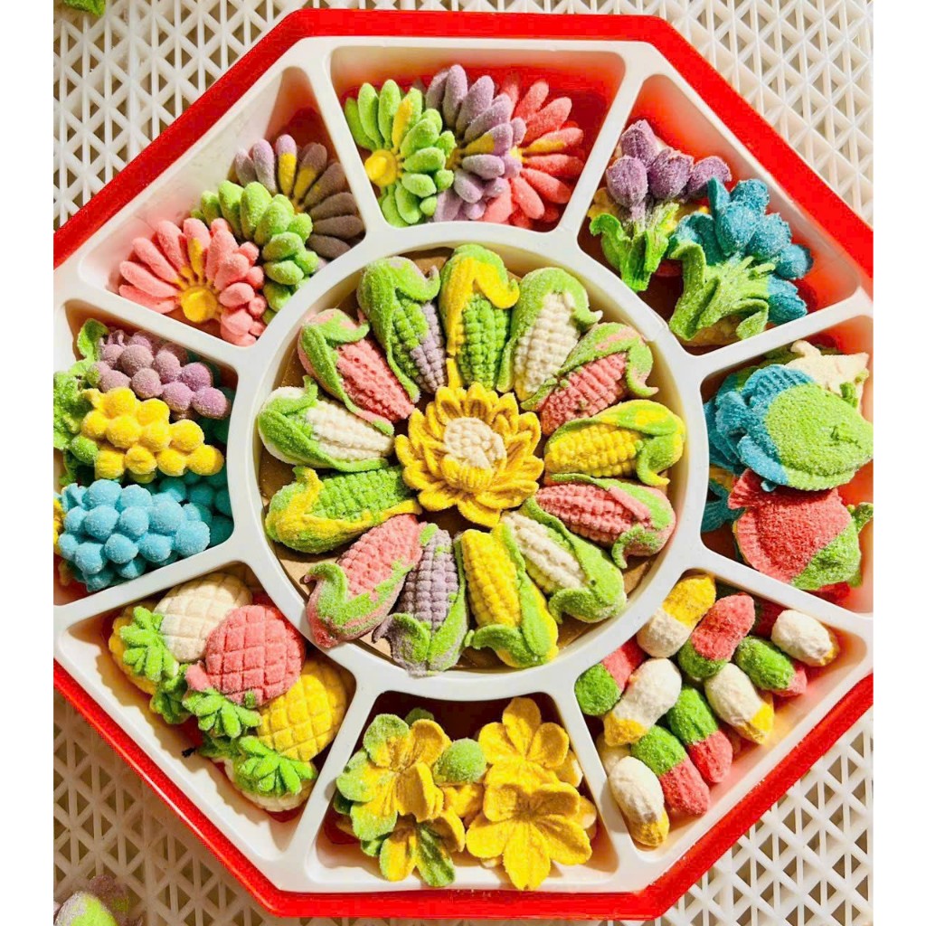 Kẹo dẻo trái cây mix nhiều vị 500g - Kẹo dẻo thập cẩm - Bánh kẹt tết - đồ ăn vặt - Tết