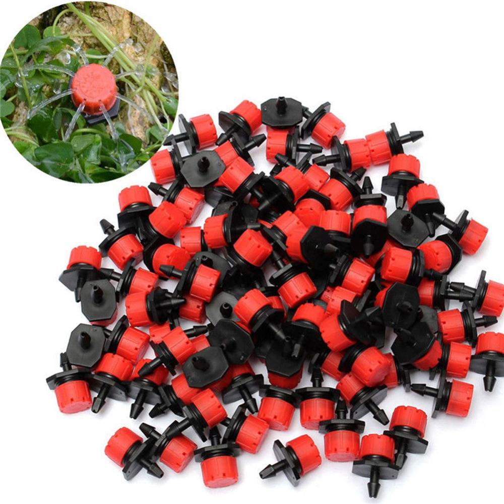 100 cái 1/4 inch đầu nhỏ giọt điều chỉnh được nhỏ giọt đầu nước nhỏ giọt