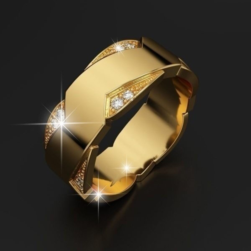 Flash Sale Jewerry Jewelry Men's Diamond Ring Engagement Wedding Ring Gift Birthday Luxury Jewelry
