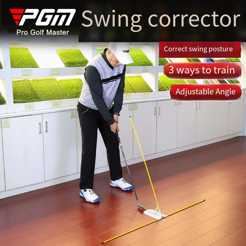Golf Swing Trainer Portable Golf Swing Training Aid Golf Swing Plane Corrector Swing Arm Correct Posture Auxiliary Training Tool
