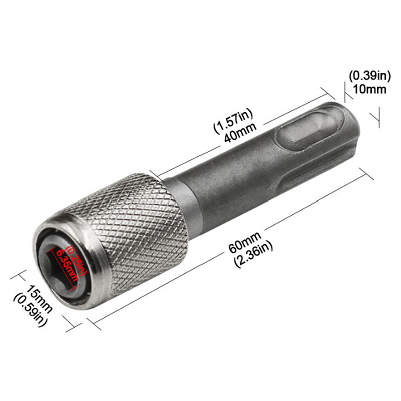 💖🎈🎈 Convenient SDS Socket Adapter 1 4'' Hex Shank Screwdriver Holder Drill Bits Adapter Converter for Drill Bits