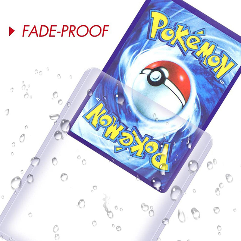 Transparent Pokemon Card Protector Cards Sleeves Playing Game Cards Case. 