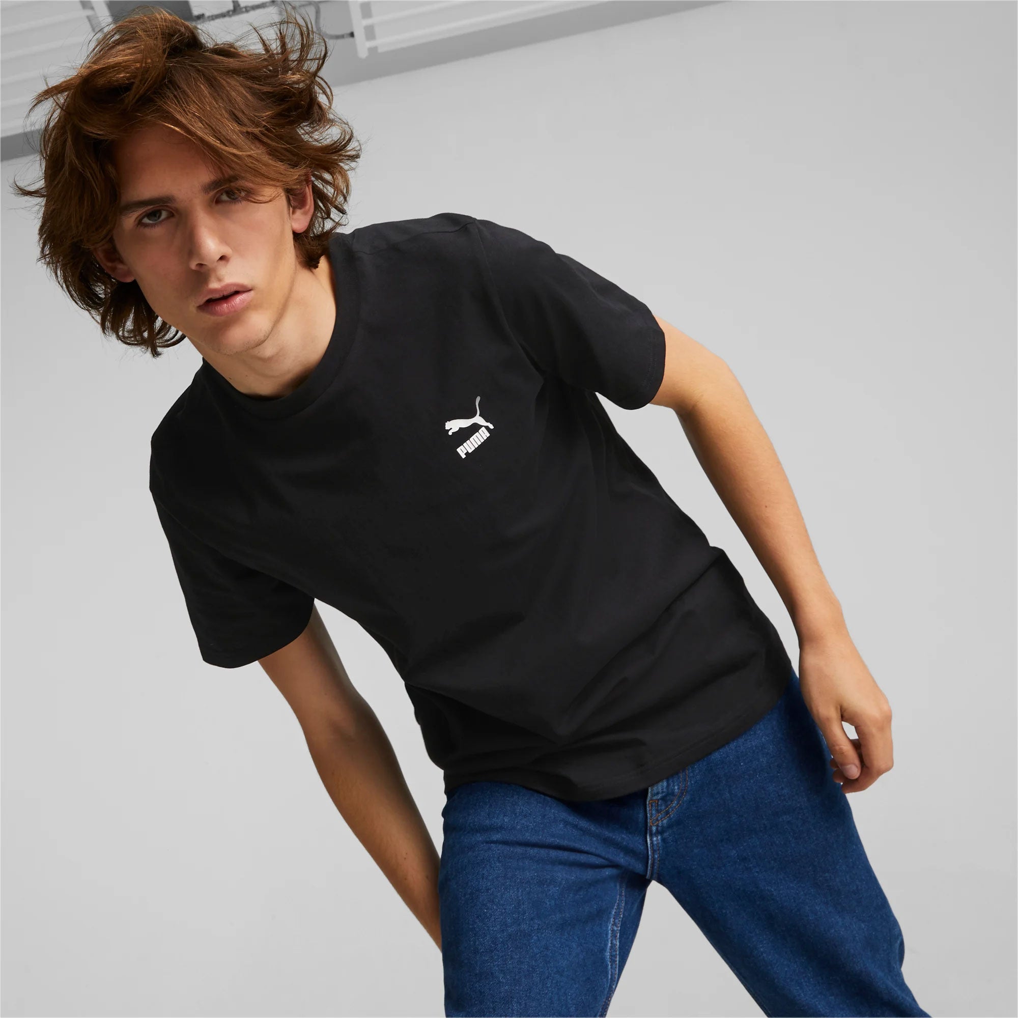 PUMA Áo thun thể thao nam Classics Small Logo - 53558701