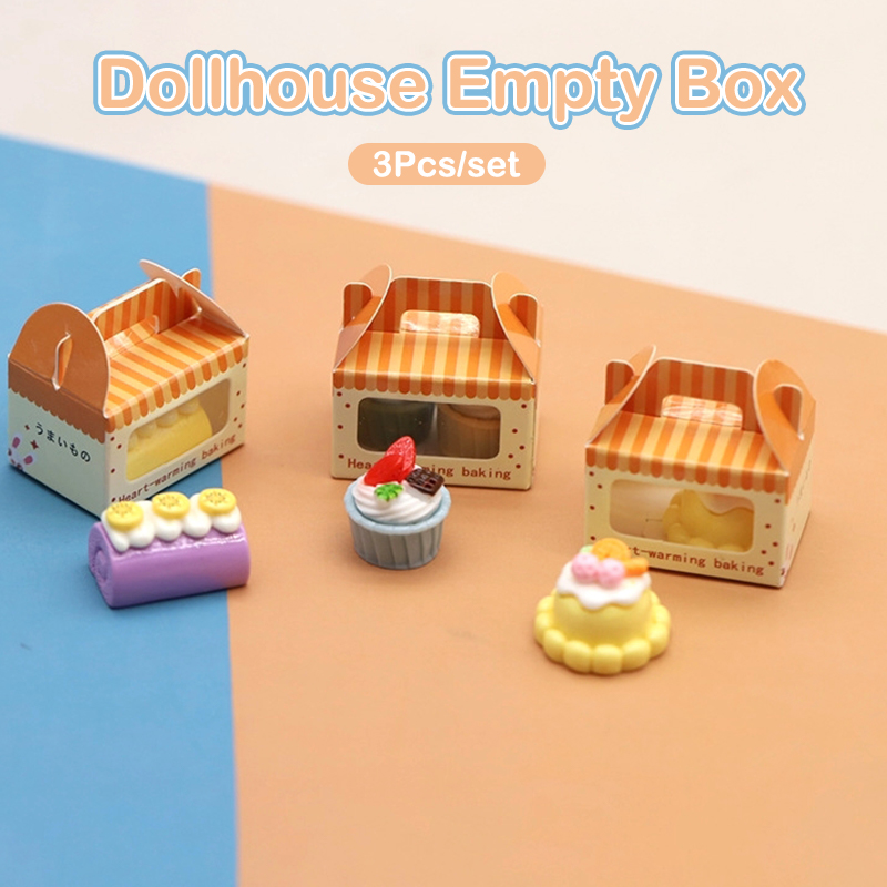 3Pcs%201:12%20Dollhouse%20Miniature%20Dessert%20Box%20Cake%20Toast%20Packing%20Box%20Doll%20House%20Decor%20Toy(Only%20Box)%20JUE%20-%20Image%204