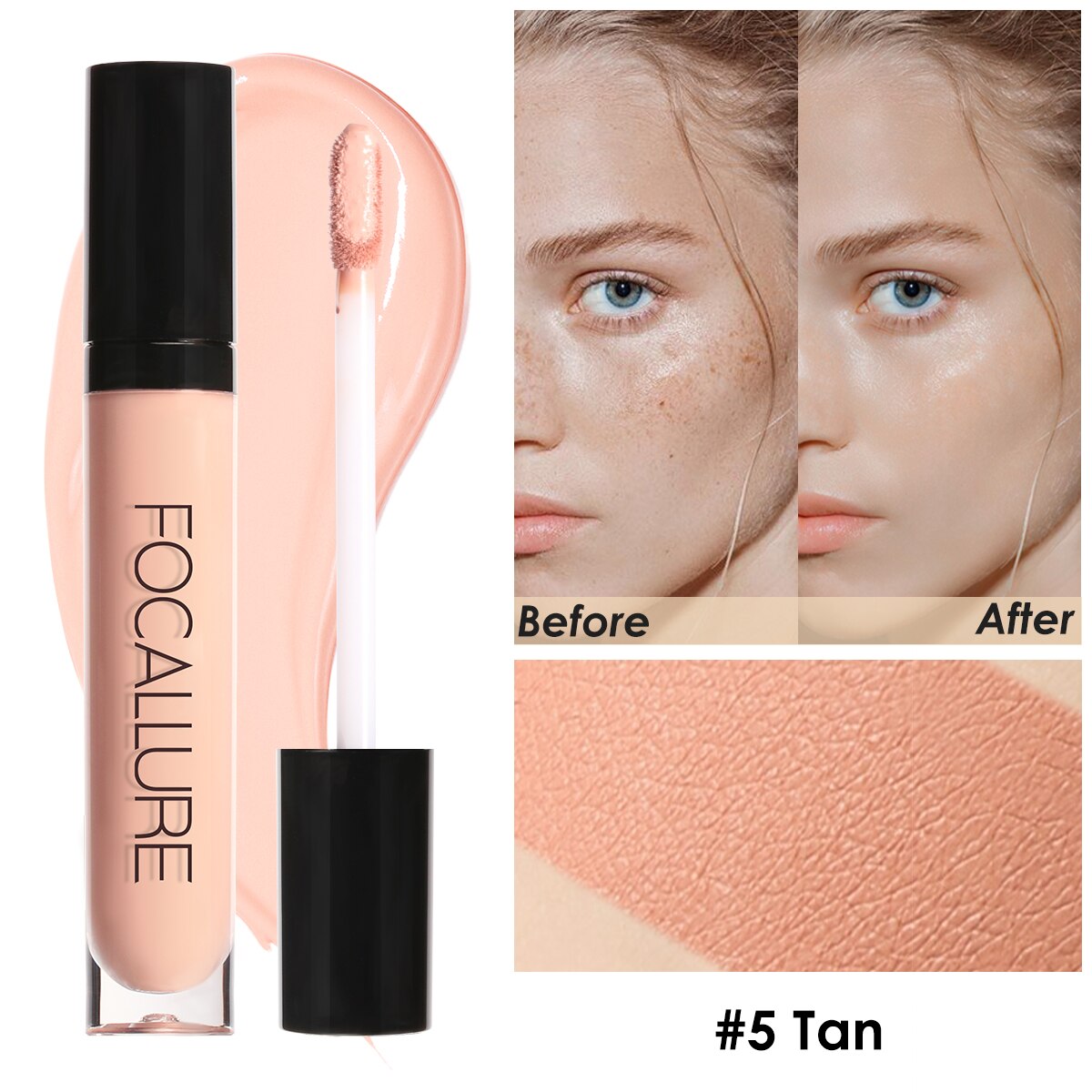 FOCALLURE 7 Colors Face Concealer Waterproof Full Coverage Long