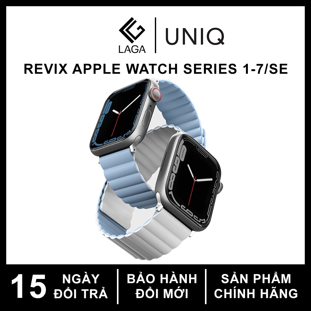 Dây Đeo UNIQ Revix Reversible Magnetic Silicone Strap Apple Watch Size 38 thumbnail