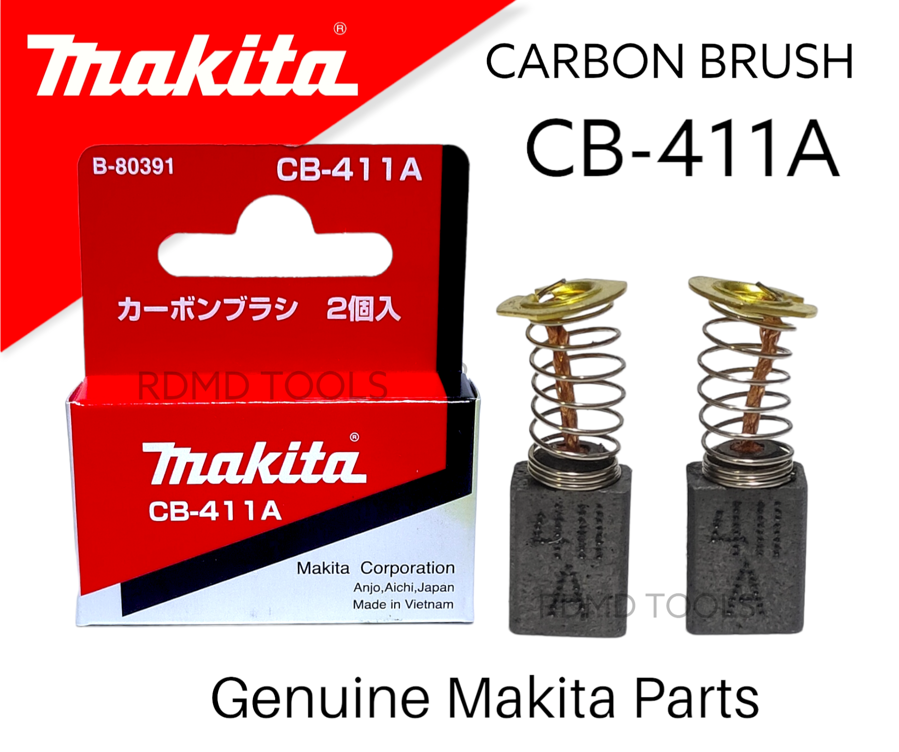 (B-80391) Original MAKlTA Carbon Brush CB-411A (1 SET) | Lazada PH