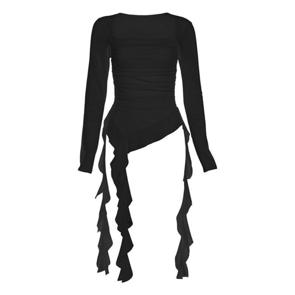 Fashion%20Streetwear%20Jellyfish%20Mesh%20Belt%20T-Shirt%20Y2K%20Elf%20Long%20Sleeve%20Slim%20Fit%20Crop%20Tops%20Irregular%20Unusual%20Ruffle%20Long%20Sleeve%20Tops%20Spring%20Summer%20-%20Image%209