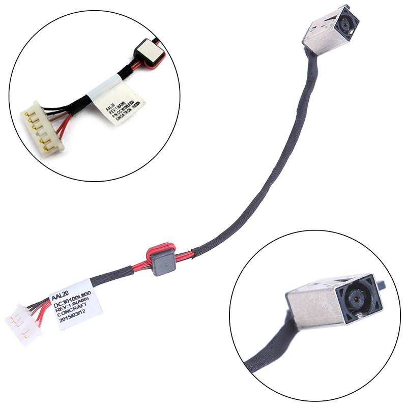 DC IN Power Jack for Dell Dell Inspiron 5758 37KW6 DC30100UB00