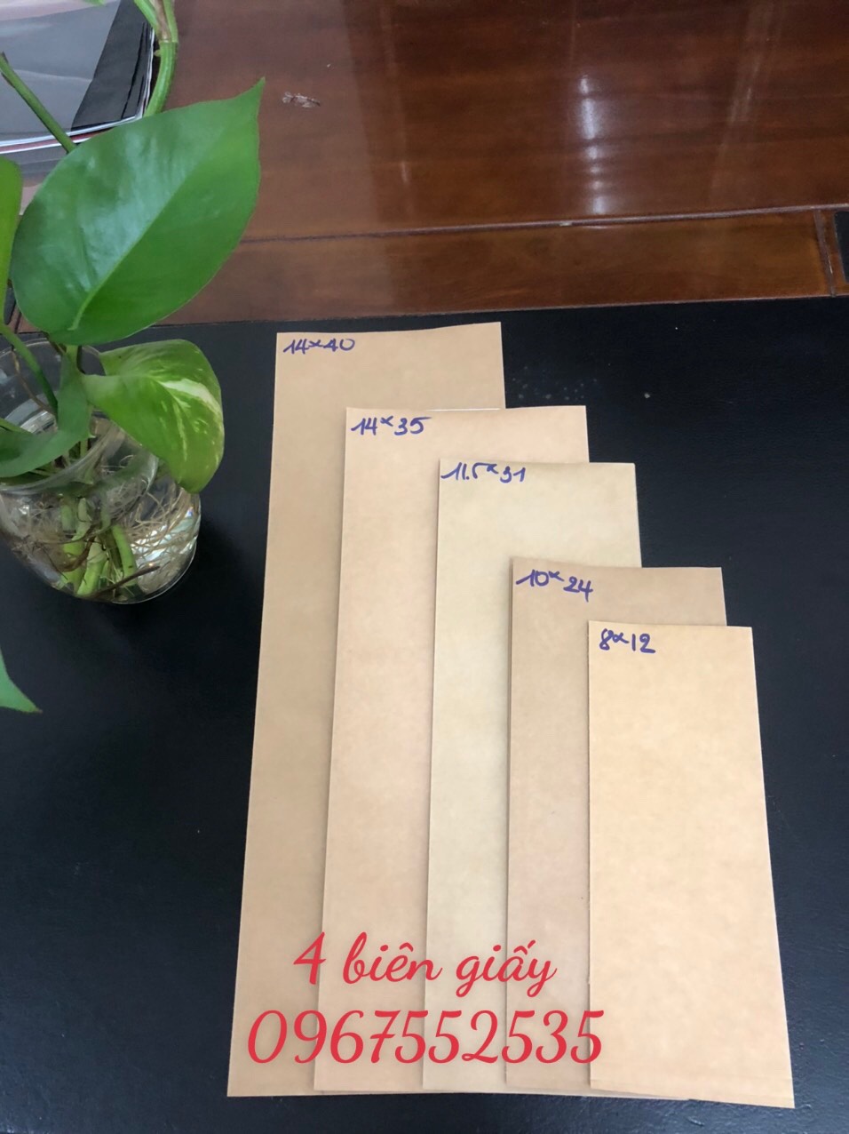 Túi 4 biên giấy, 4 mặt giấy, đựng bột, trà, cafe. [Link 1kg/size]