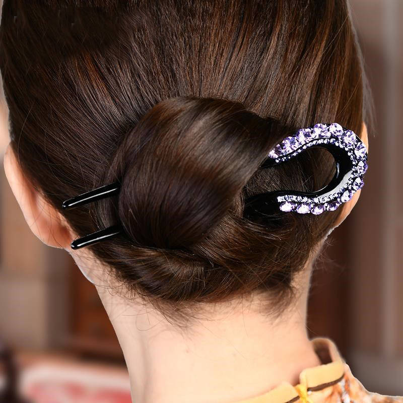 [Mới] 1 trâm cài tóc chữ U siêu xinh lấp lánh