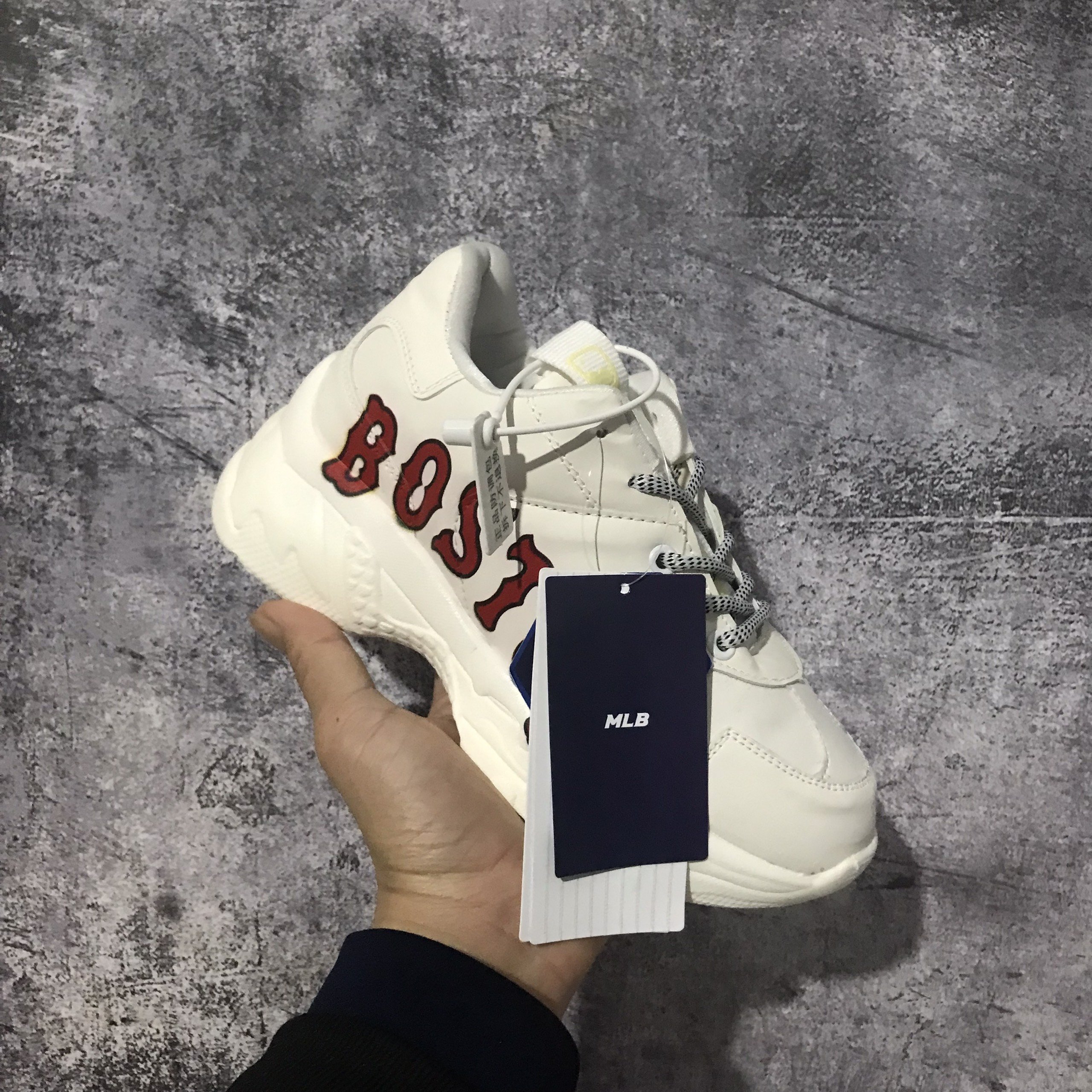 [FULL BOX+ BILL] Giày Sneaker MLB Boston tăng chiều cao 5cm