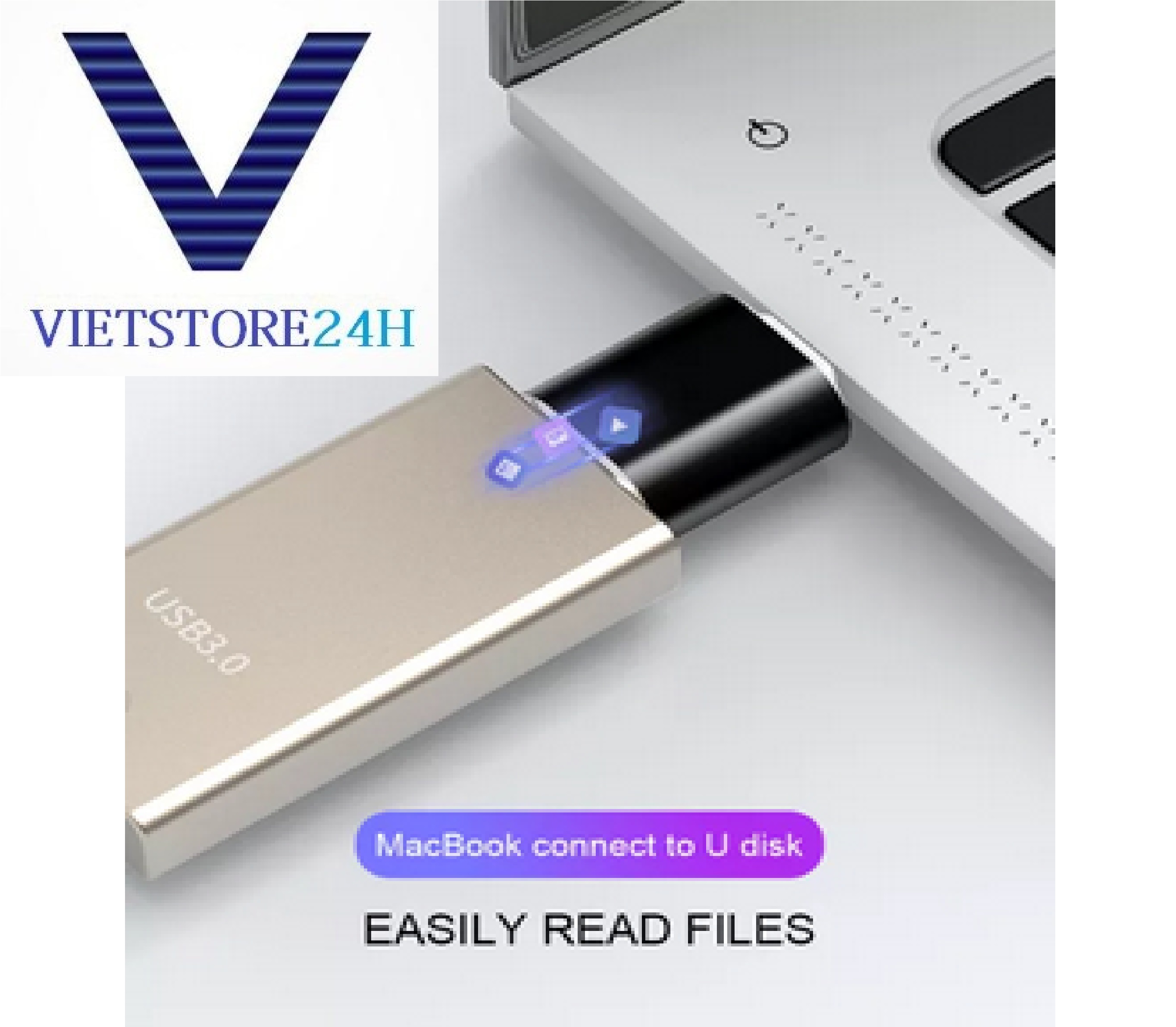 Cổng otg chuyển đổi từ usb type-c sang usb 3.0 - màu ngẫu nhiên