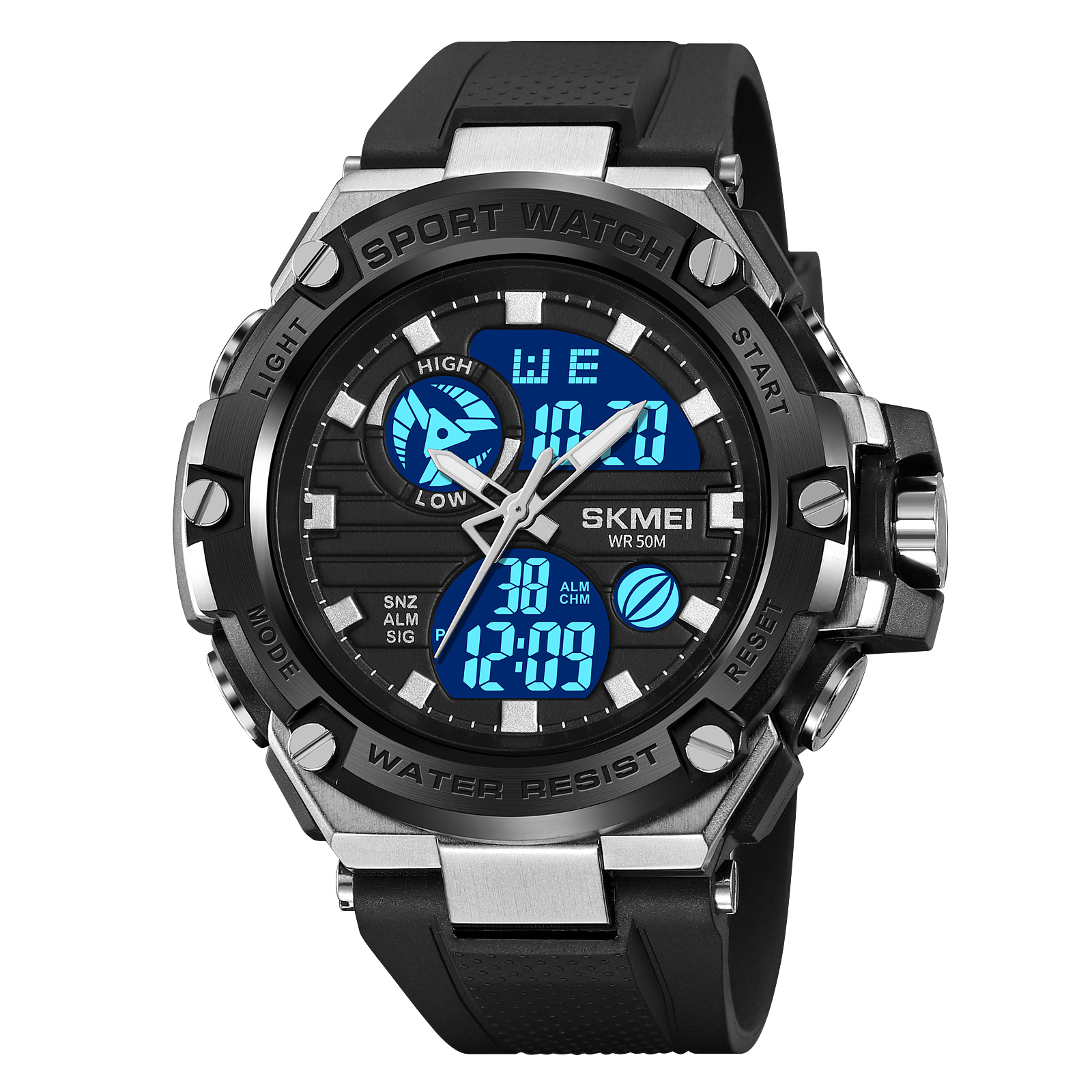 SKMEI Watch for Men Original 5Bar Waterproof Multifunction Digital - Main Image