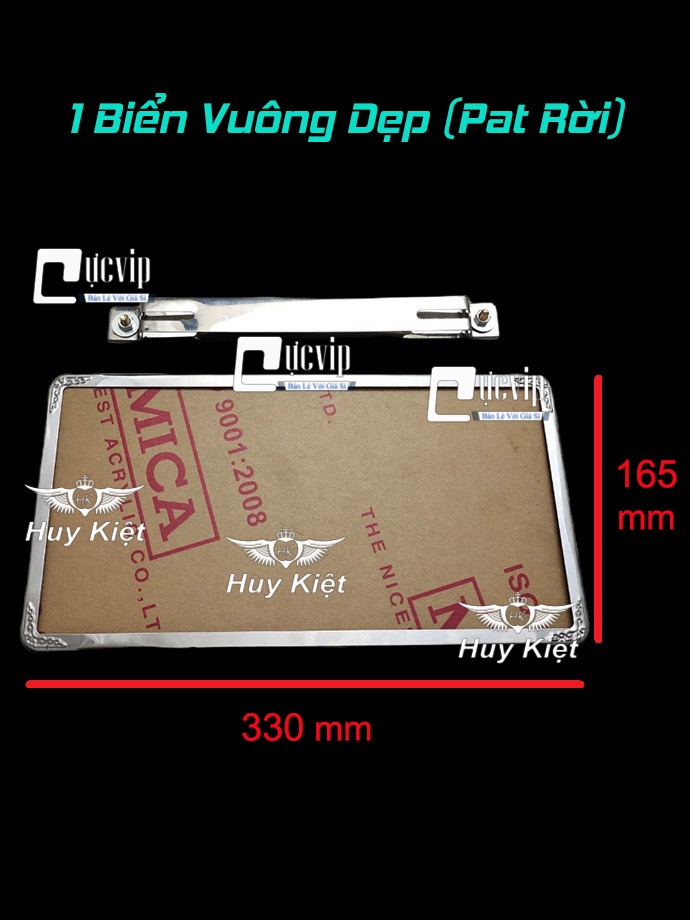 [HCM]Khung Biển Số Vàng Ô Tô Inox Cho Xe Kinh Doanh Vận Tải MS3436