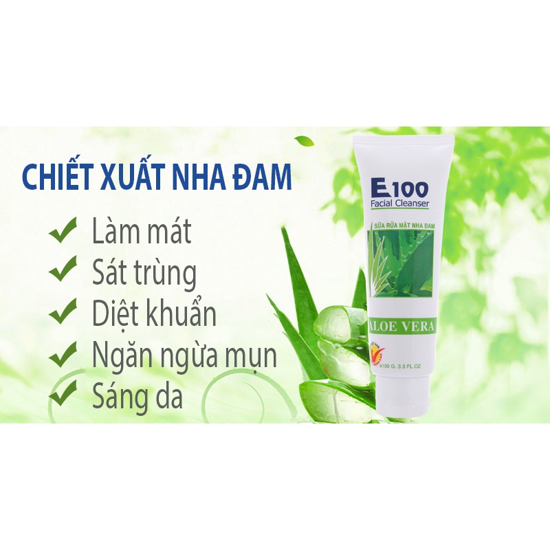 Sữa Rửa Mặt Nha Đam E100 100Gr