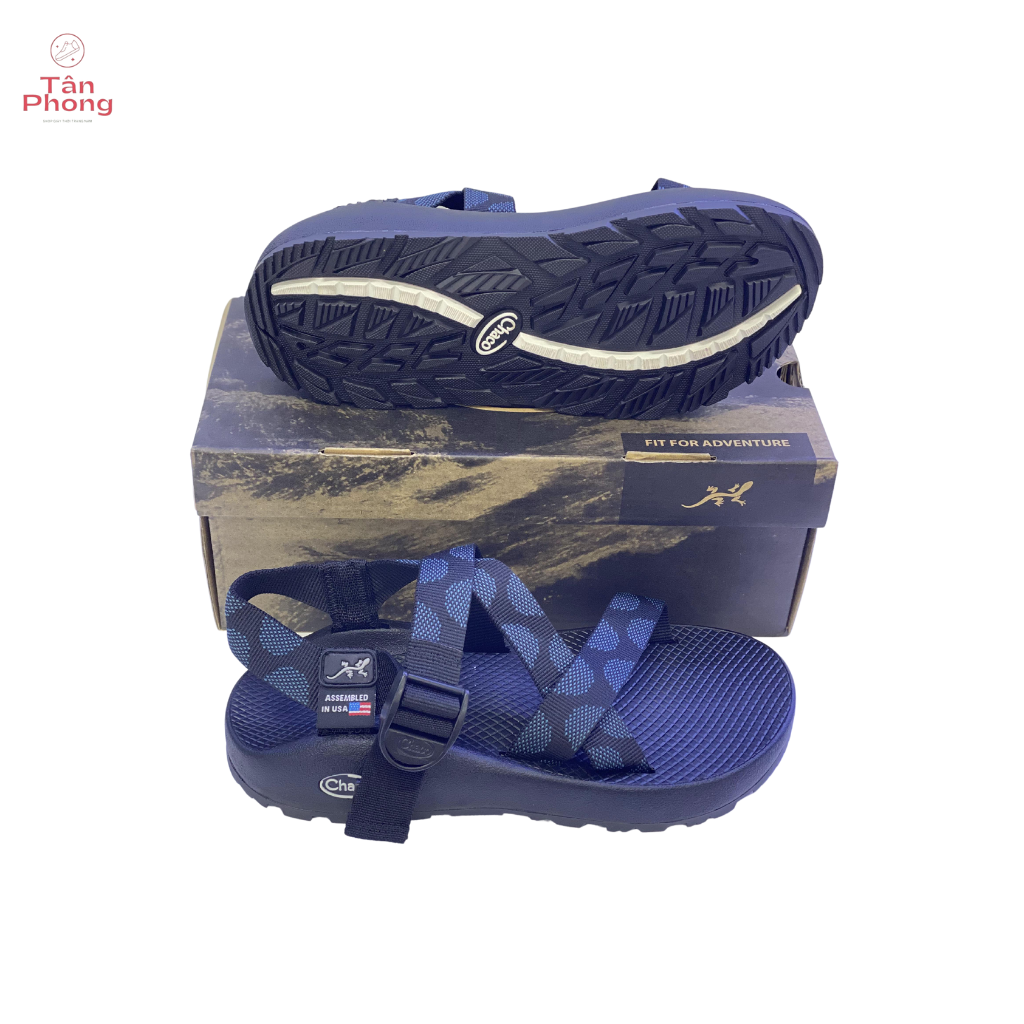 [Full hộp] Giày Sandal Chaco cao cấp - Xanh đen