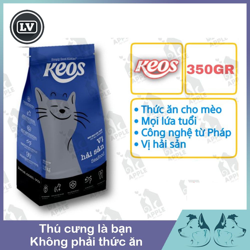 KEOS CAT ALL STAGES 350GR Thức ăn hạt cho mèo mọi lứa tuổi Keos thumbnail