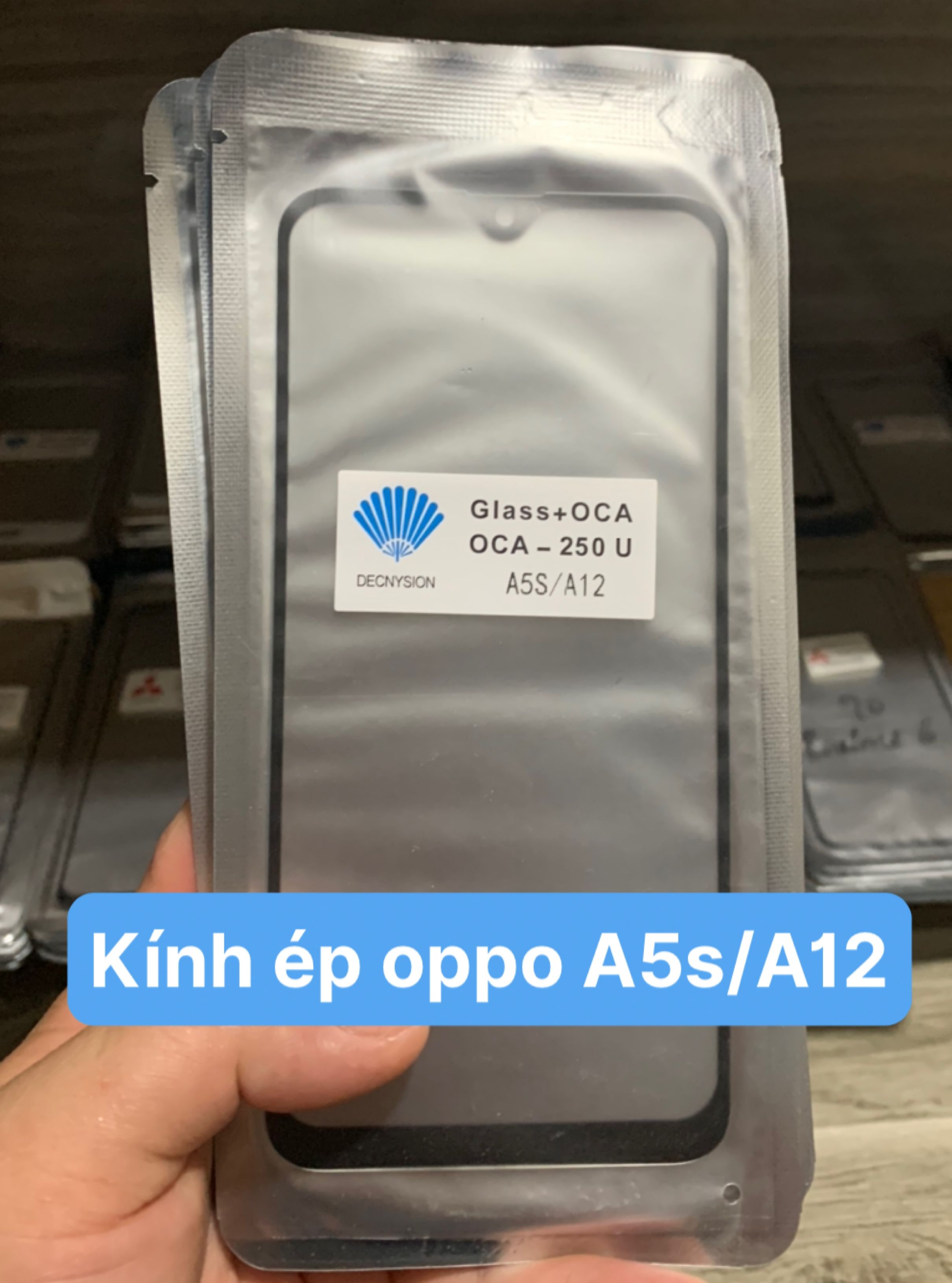 Kính ép liền keo điện thoại oppo a5s / a12 / a7 / realme 3