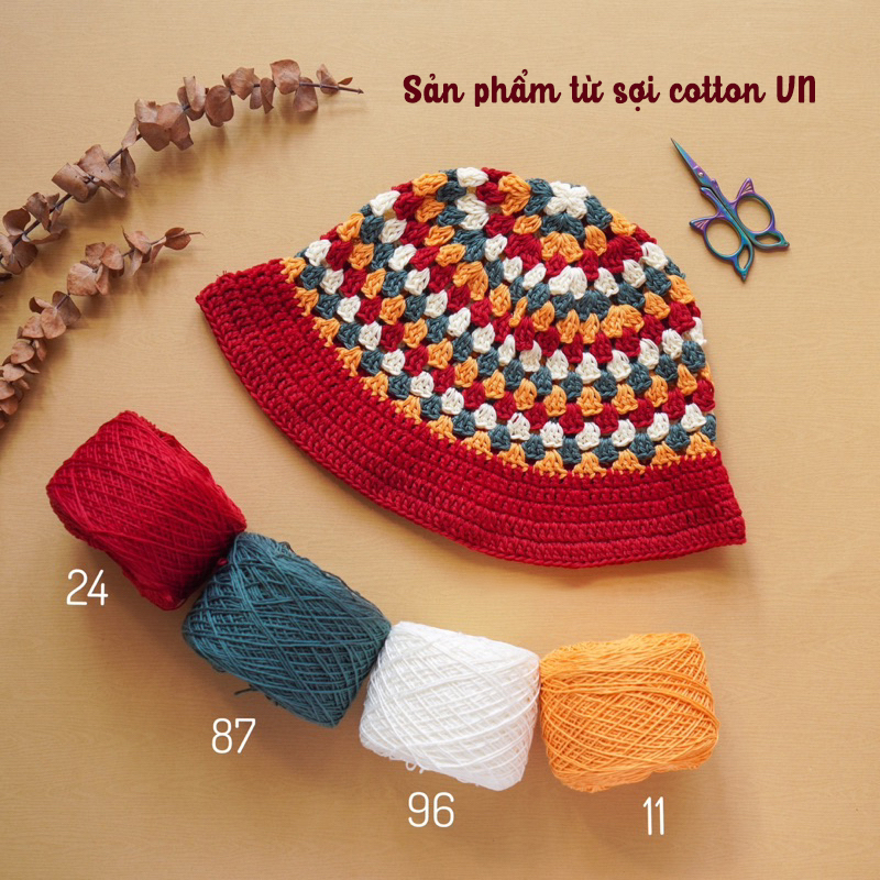 Sợi Cotton Việt Nam 1mm cuộn 100g (Mã 51 đến 102)