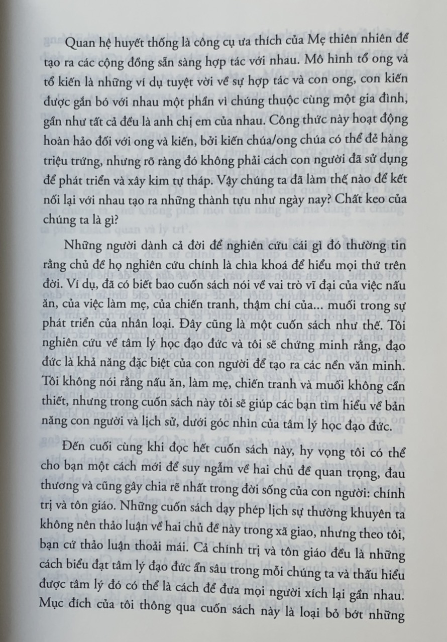 Tư Duy Đạo Đức- Vì sao những người tốt bị chia rẽ bởi chính trị và tôn giáo