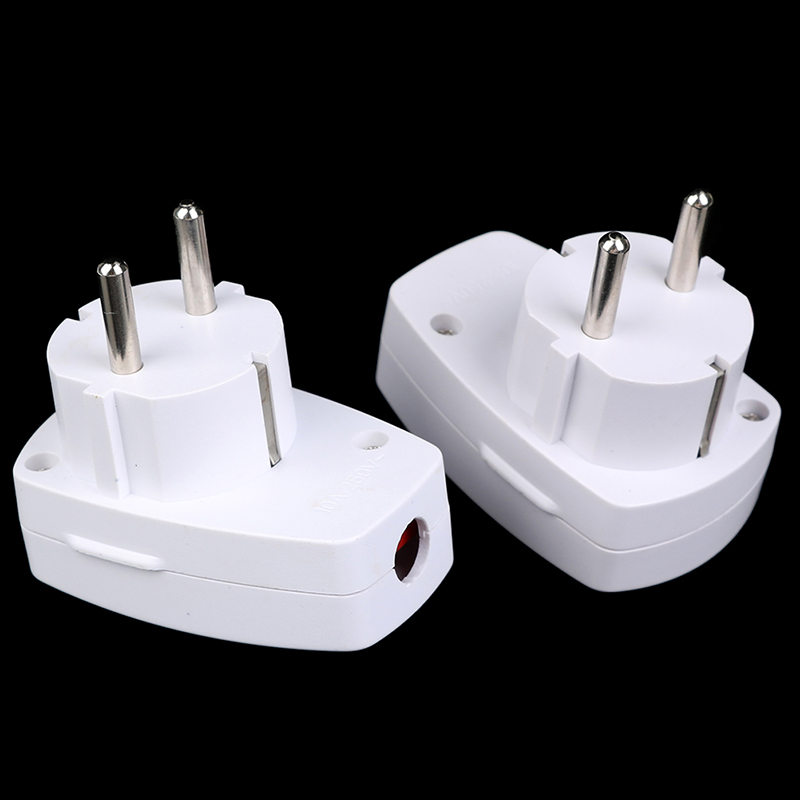 1Pc Germany Type F Rewireable Power Plug W/ LED Indicator Switch Detachable Plug. 