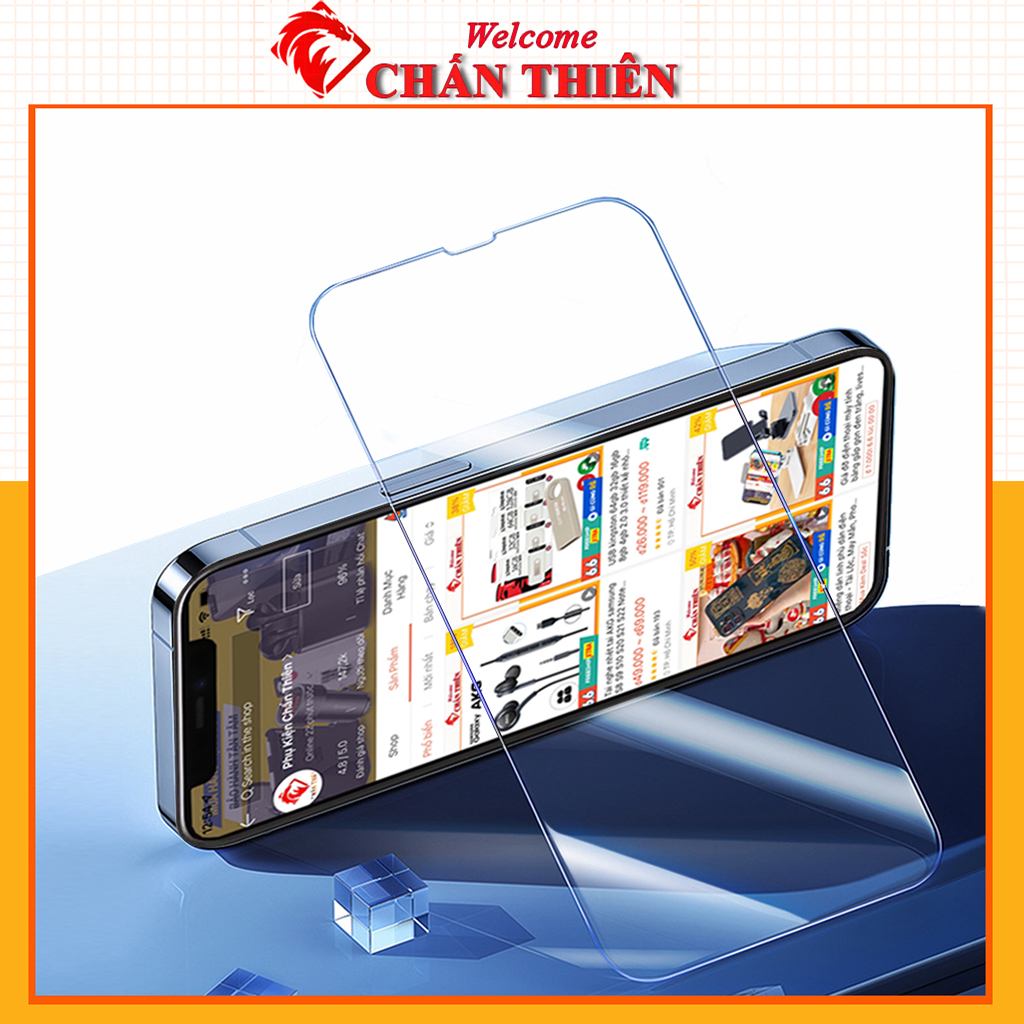Kính cường lực iphone Xs max 5 5s 6 6s 7 7plus 8 8plus X  11 Promax 12 12 Promax trong suốt 2.5D Không full màn [Trong Suốt]