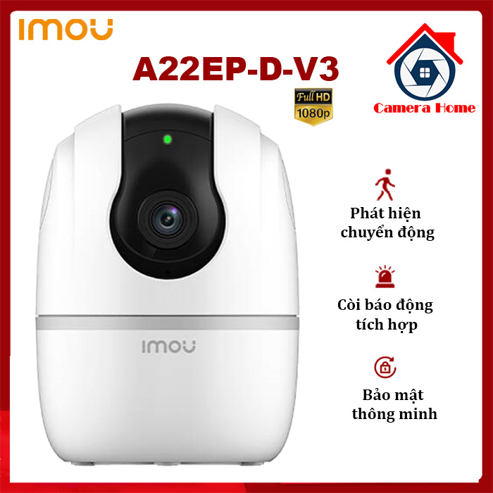 [ BÁN LẺ - GIÁ SỈ ] Camera IP WIFI IMOU RANGER A2-D (A22EP-D-V3), IMOU, 2MP, Còi báo động tích hợp, Bảo mật thông minh, Theo dõi chuyển động- Camera Home