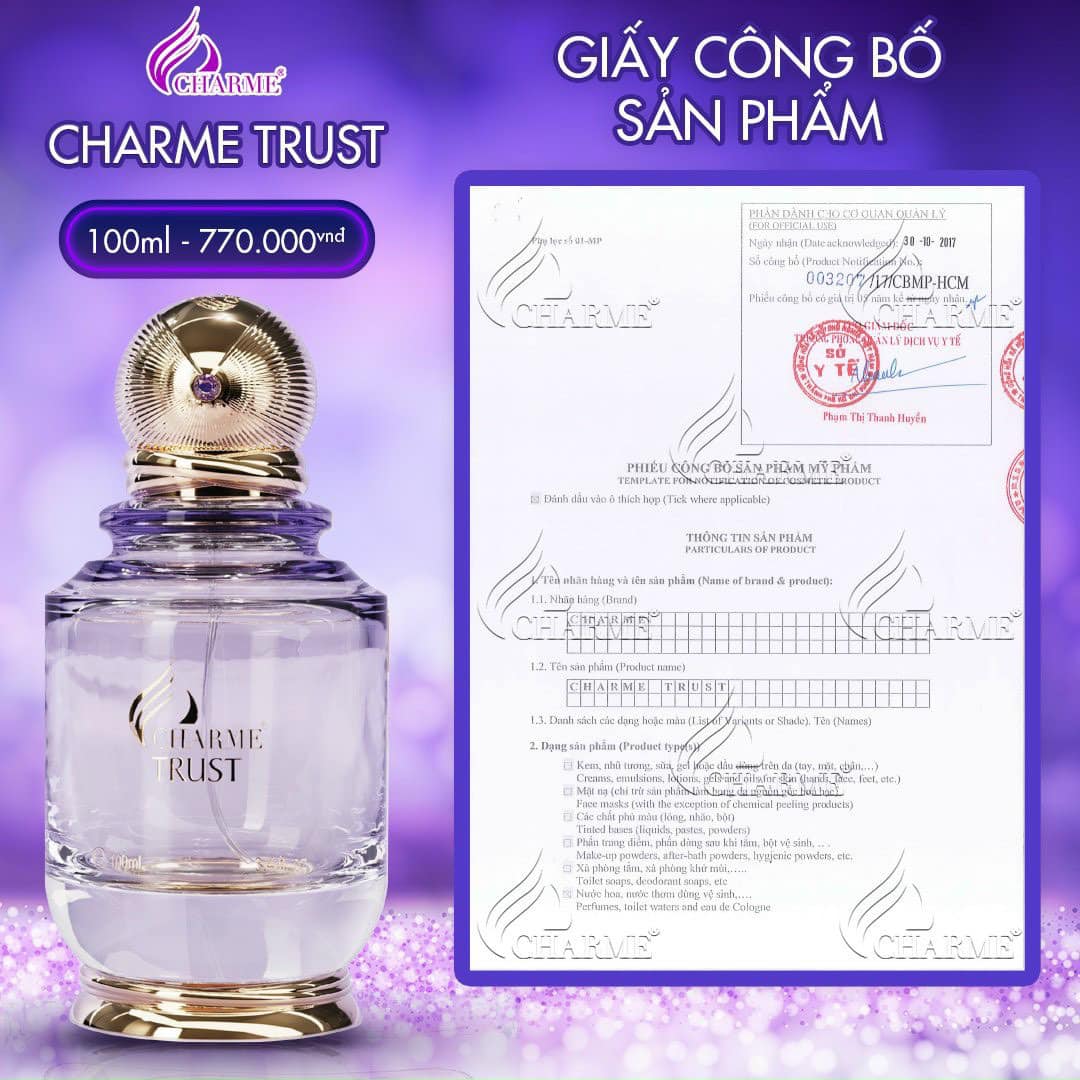 Nước Hoa Charme_Trust 100ml