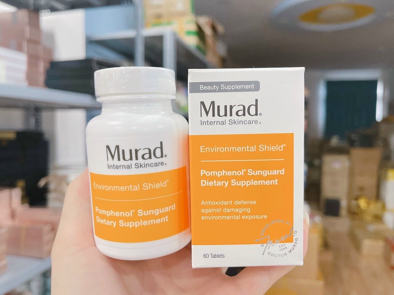 𝐂𝐡𝐨̂́𝐧𝐠 𝐍𝐚̆́𝐧𝐠 𝐍𝐨̣̂𝐢 𝐒𝐢𝐧𝐡 𝐌𝐮𝐫𝐚𝐝 -- Murad Pomphenol Sunguard Dietary Supplement 60 viên