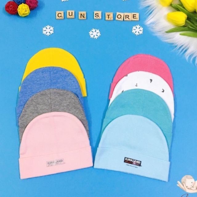 Mũ/nón sơ sinh cotton mềm co giãn- heo con