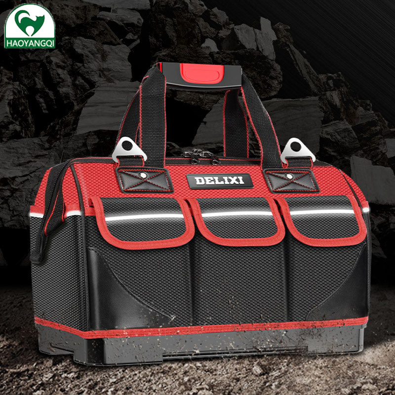 Tool kit multifunctional hardware tool kit wear-resistant thickened canvas bag electrician carpentry hand-held tool bag simple