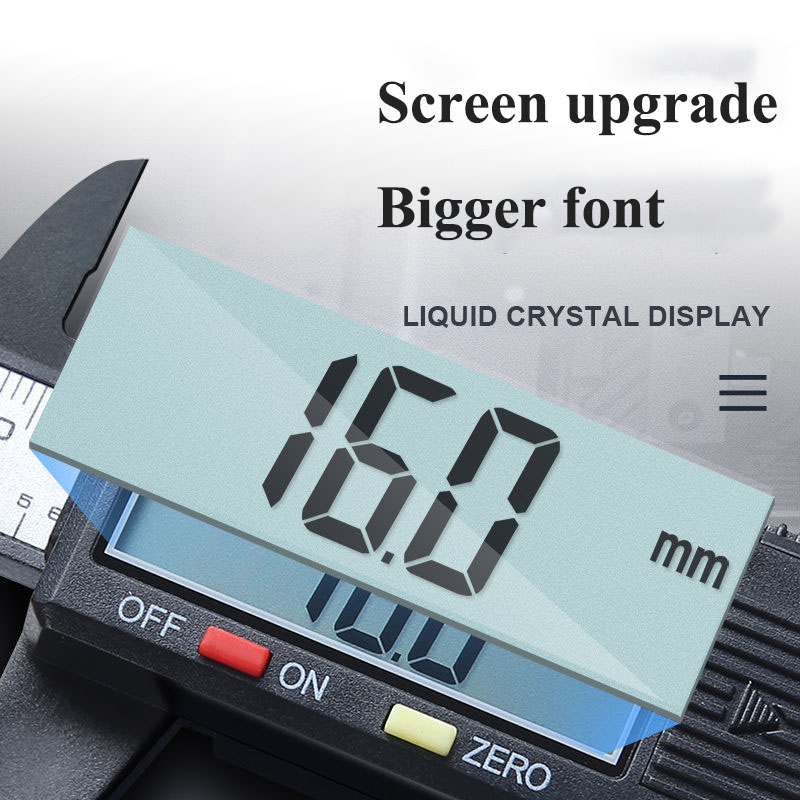 Digital Caliper Electronic Plastic Calipers Vernier Measuring Tools Carpentry Tool Ruler Large Screen Pachometer Digital Caliber