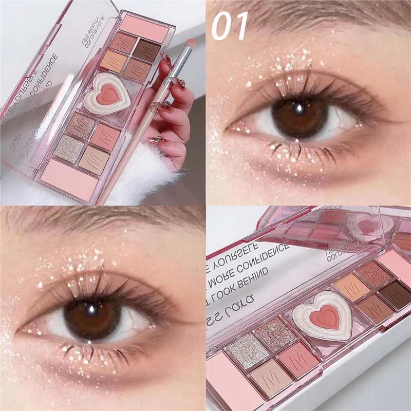 Cosmetics%20Matte%20Saturation%20Cool%20Tone%20Natural%20Eyeshadow%20Pink%20Heart%2012%20Color%20Palette%20Low%20Eyeshadow%20Tray%20Brown%20Korean%20Cosmetics%20-%20Image%208