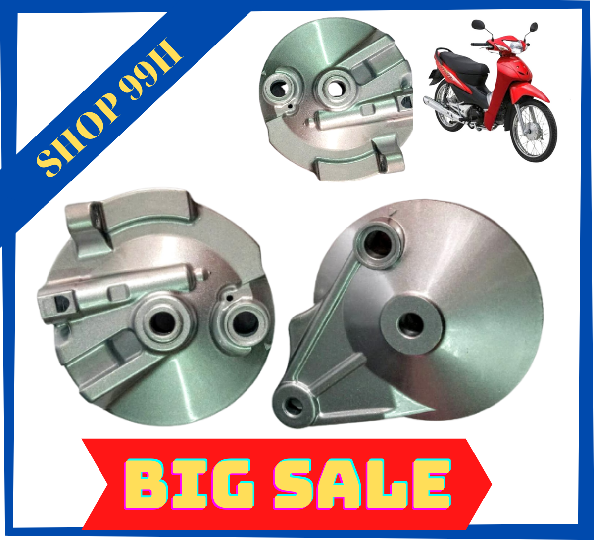 Cặp má đùm ( Nắp thắng ) dành cho Blade, RSX 110 , Ws110, Alpha đời mới
