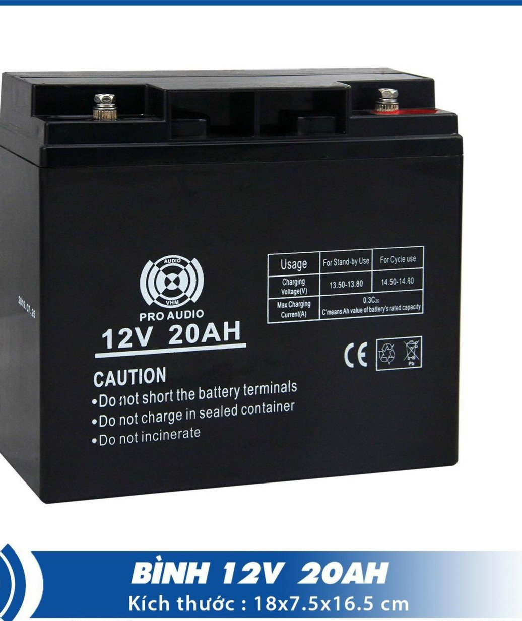 Bình Loa Kéo 12v - 20A/14A Mạch CS Lớn